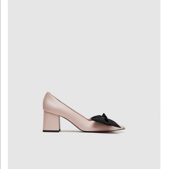 Zara bow mid heel pumps - Picture 2 of 6